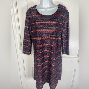 Angie Large Multicolor Zigzag Pattern Dress